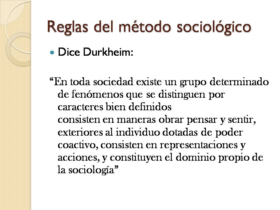 Libro Las Reglas Del Metodo Sociologico Descargar Gratis pdf