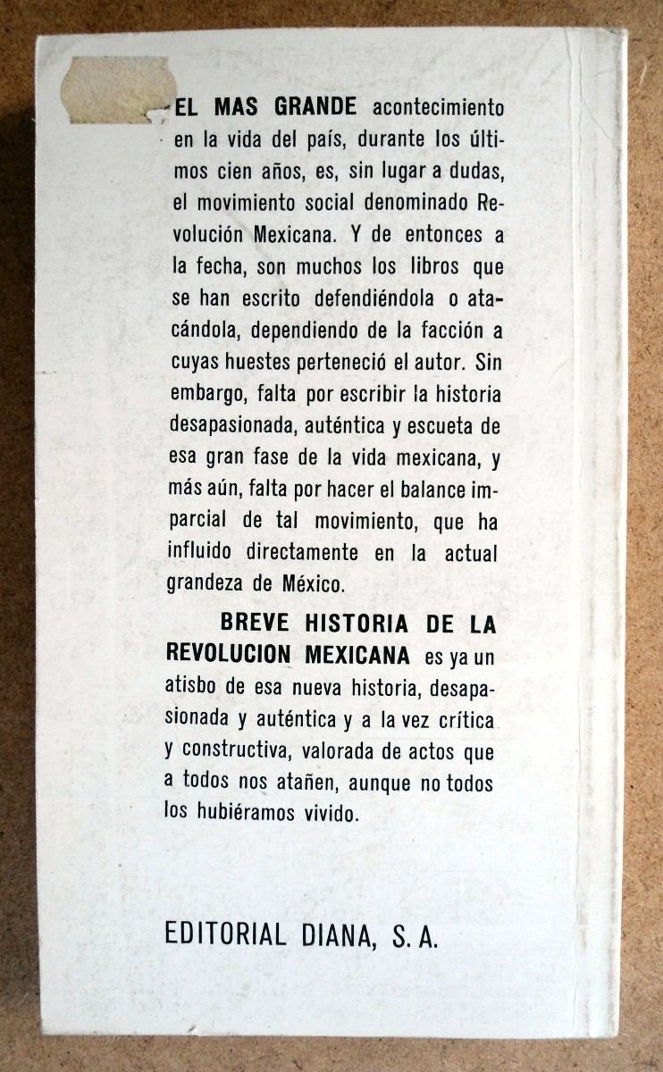 Libro Breve Historia De La Revolucion Mexicana Descargar Gratis Pdf